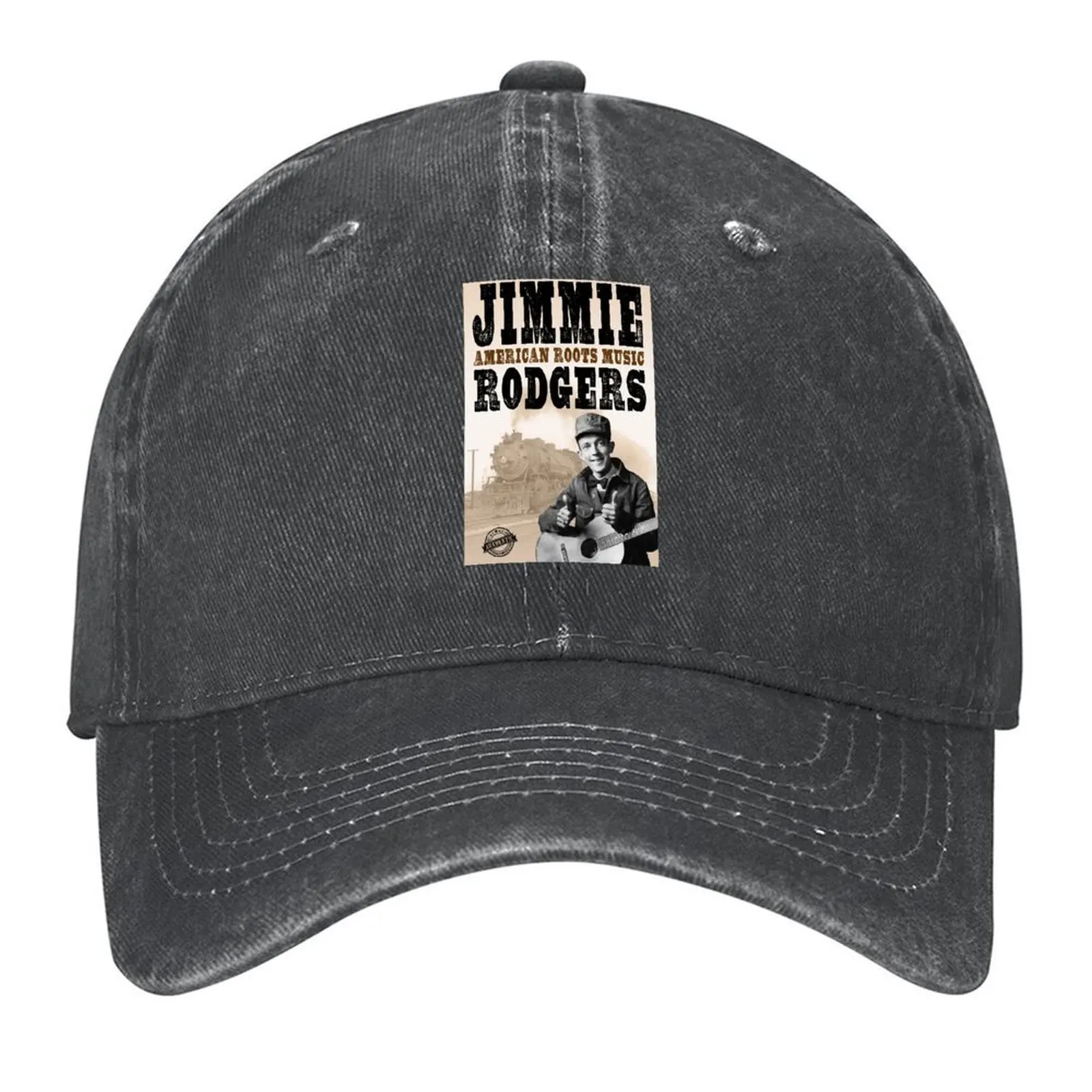 

Jimmie Rodgers American R.oots Baseball Cap Bobble Hat Military Tactical Cap cute Snapback Cap For Man Women's