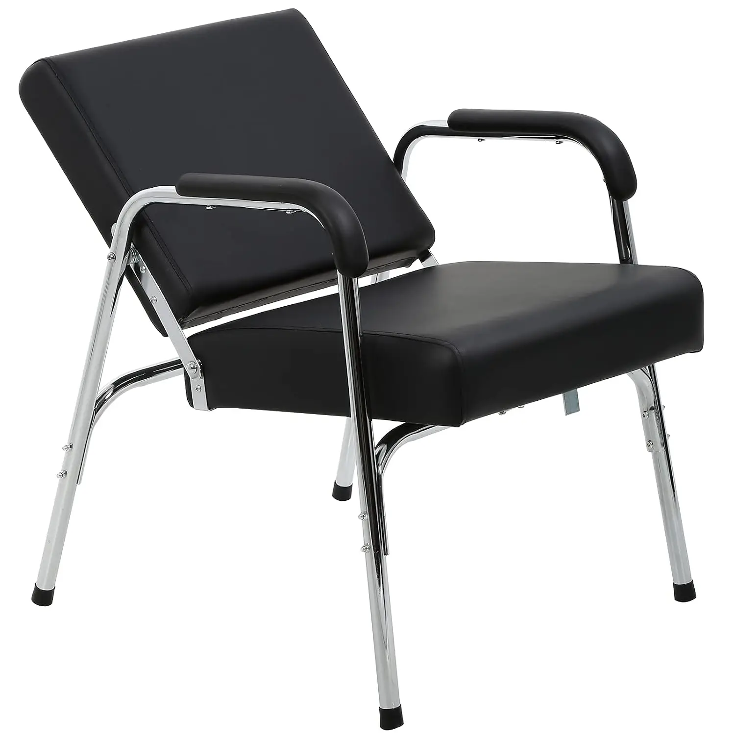 Salon Shampoo Chair Barber Chair Auto Reclining Barber, Extra Thick Seat and Durable Steel Construction, Salon Equipment Chairs