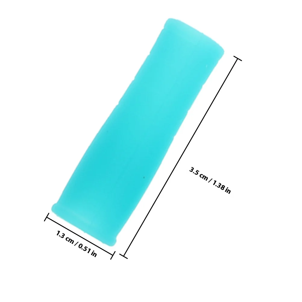 8 個のシリコーン保護スリーブ爪キューティクルはさみカバーマニキュアツールノンスリップハンドルネイルキットアクセサリー