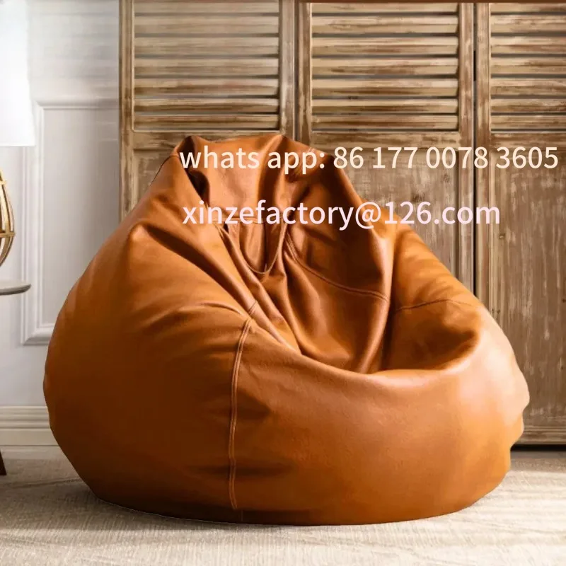 

Customizable Filled 70cm Faux Leather Bean Bag Sofas with Filler Comfy Beanbag Sofa Puff Floor Seat Chaise Lounge Pouf Chair
