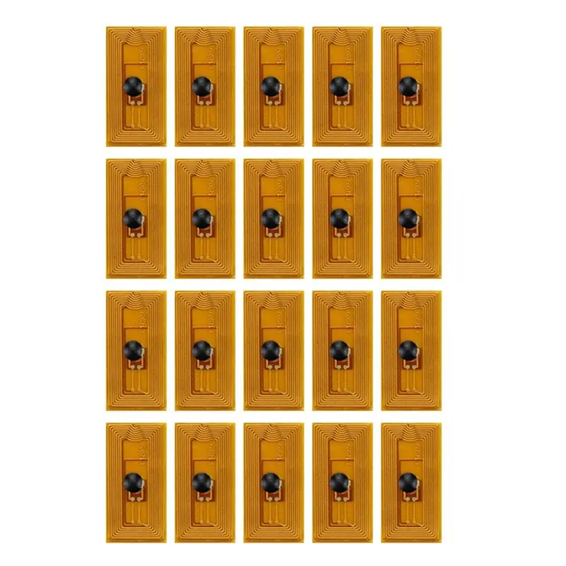 ABZZ-High Temperature RFID Tags 13.56Mhz ISO14443A 20Pcs Flexible Electronic Labels