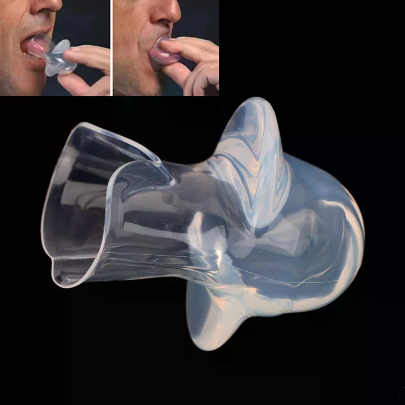 1PC  Silicone Anti Snoring Device Apnea Aid Snoring Tongue Retainer Anti Snoring Mouthpiece