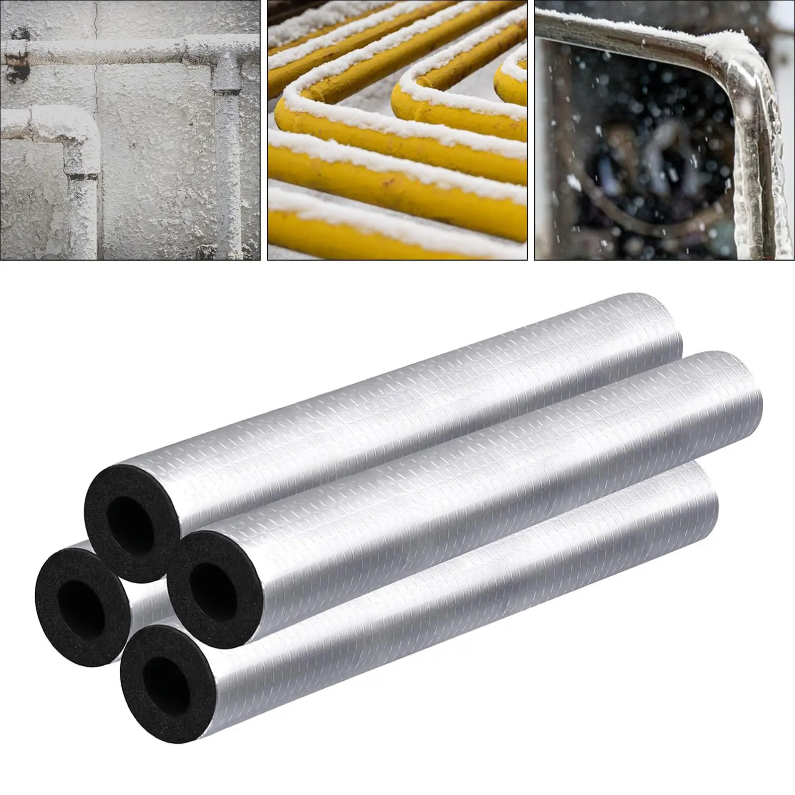 

Durable Pipe Insulation Foam Tubes Oil Resistant Dustproof Water Pipe Covers for Winter Outdoor Spigot