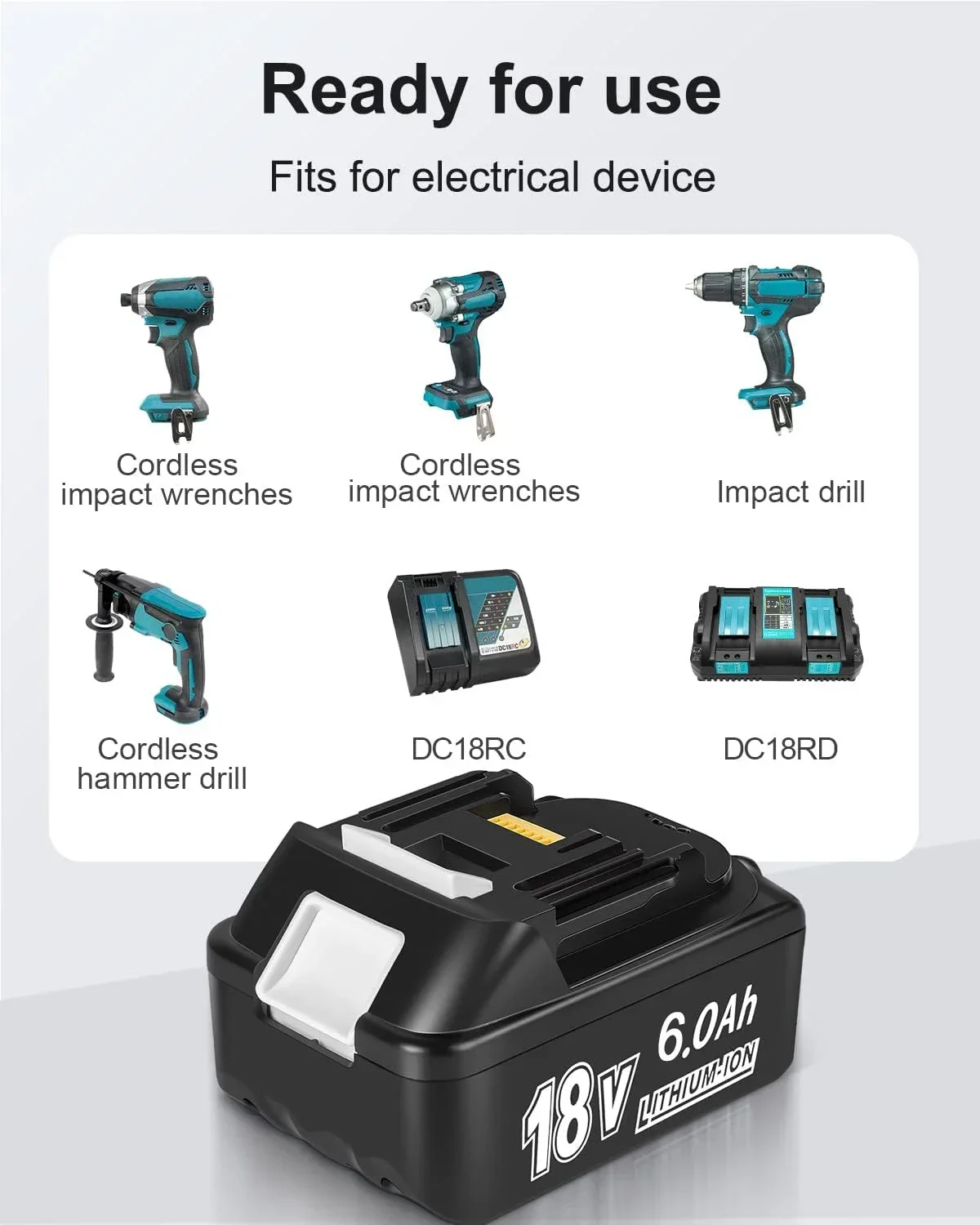 

BL1850 For Makita 18V Battery Rechargeable Battery 18650 Lithium-ion Cell Suitable For Makita Power Tool BL1860 BL1830 LXT400