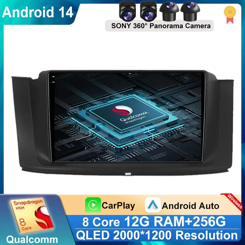 Car Android 14 For Geely GC9 Emgrand GT Borui 2017 2018 2019 Camera No 2din DVD Carplay Car Radio Player Bluetooth 8 Core Wifi