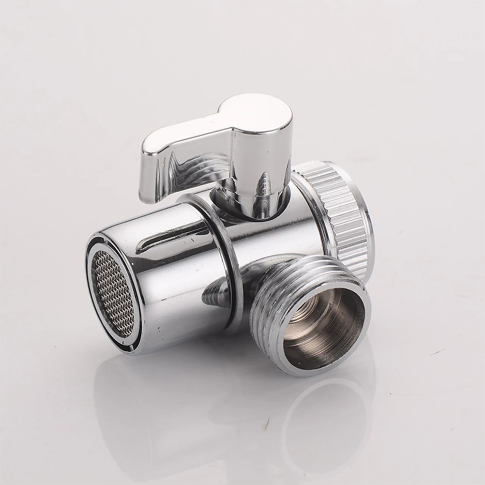 

/2 Inch Diverter Valve Copper 1 In 2 Out Diverter For Faucet Handheld Shower Head Silver Adapter Shower Arm Connector