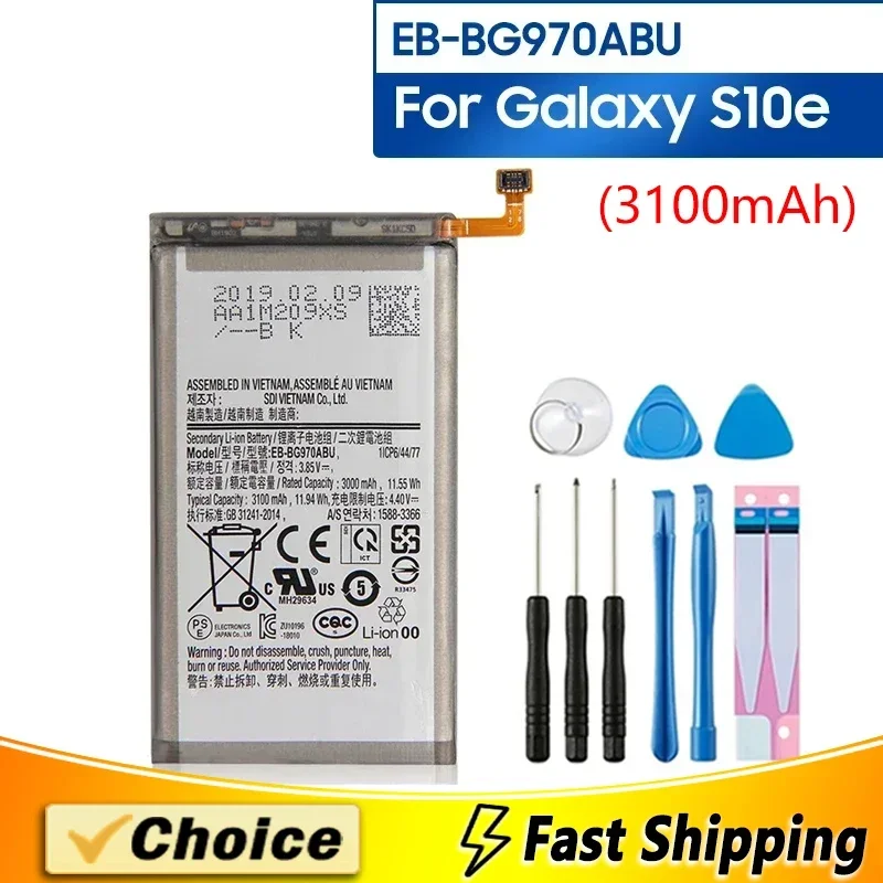 

EB-BG970ABU,Brand New Replacement Phone Batatery,For Samsung Galaxy S10e S10E S10 E SM-G9700, 3100mAh