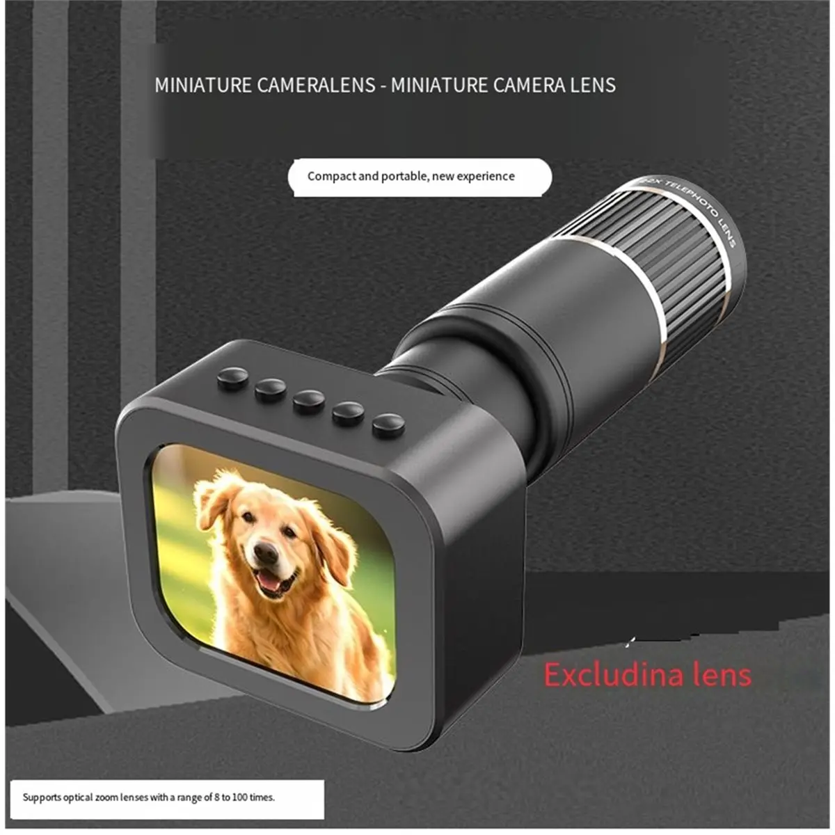 SCLS Portable Outdoor High-Resolution Zoom Camera Lens for Taking Pictures of Mobile Phones and Children'S Cameras