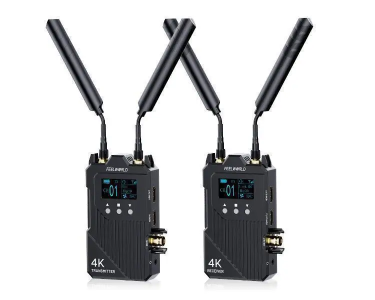 FEELWORLD WT1S 4K Wireless Video Transmission System SDI Input & Dual HDMI Full Duplex Intercom for Live Streaming
