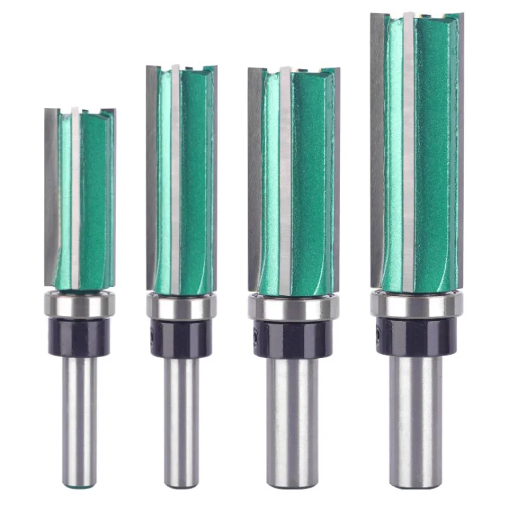 

Woodworking Router Bit 8mm Shank with Anti Kickback Design and Four Blades for Professional Trimming and Milling