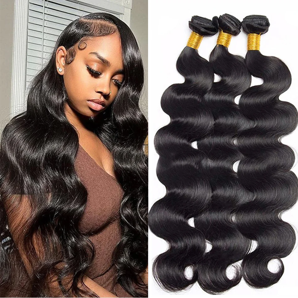 12A 30 Inches Body Wave Human Hair Bundles Brazilian Raw Remy Hair Bundles Deal 100% Human Hair Extensions Soft Fast Shipping