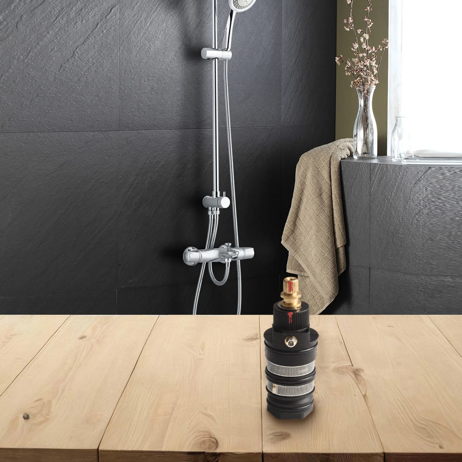 

Home Improvement Plumbing Fixtures Thermostatic Spool Valves Thermostat Cartridge Bath Mixer Faucet Shower Valve