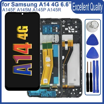 A14 4G LCD dla Samsung Galaxy A14 4G Wyświetlacz LCD Ekran dotykowy Digitizer Zamiennik dla Samsung A14 A145F A145M A145P A145R LCD