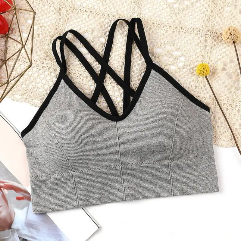 Breathable Sports Bra Anti-sweat Fitness Top Seamless Yoga Bra Shockproof Crop Top Women Push up Sport Bra Gym Workout Top