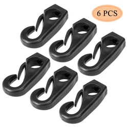 6 pz fibbia in Nylon Shock Cord Clip gancio Kayak canoa Bungee corda linea barca a remi cravatta gancio stendibiancheria cavo elastico Clip di bloccaggio