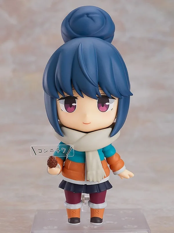 Max Factory Nendoroid #981 Rin Shima Yuru Camp Q Version Action Figure Anime Model Collectible Toy Desktop Display Ornament