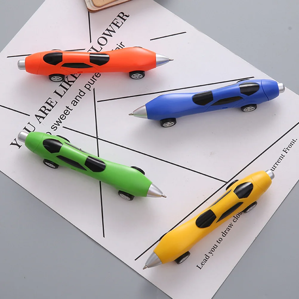 

10Pcs Fun Car Shape Ballpoint Pens Writing Stationery Smooth Flow Pens for School Notebooks Journals Christmas Party Favors