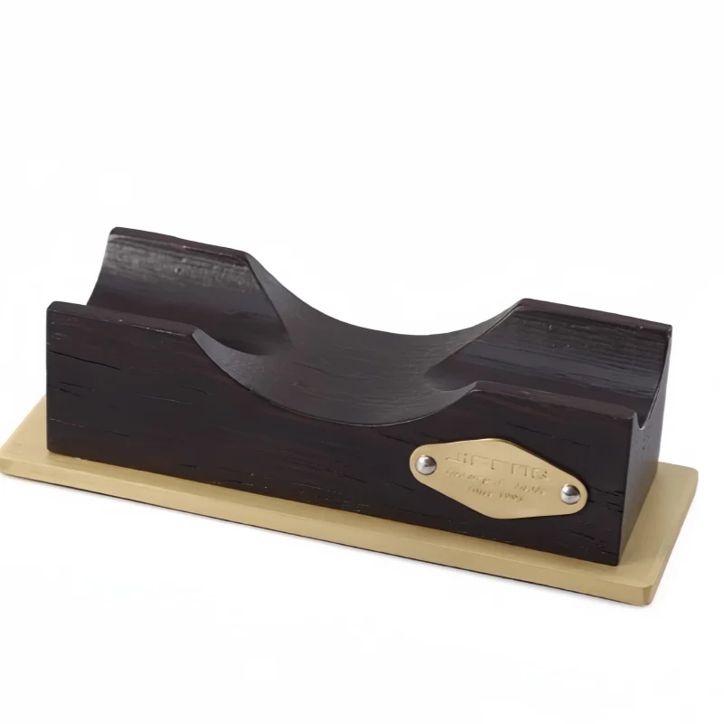 حامل سيجار من الخشب الأحمر من الفولاذ المقاوم للصدأ والنحاس النقي المعدني #6