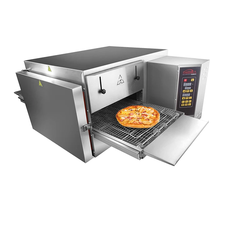 Commercial Desktop Baking Machine Equipment Stainless Steel Single Layer Multi Function Conveyor Belt Portable Pizza Oven