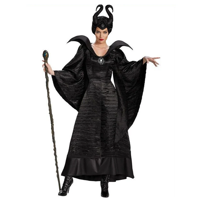 

Black Witch Costume Halloween Sleep Curse Queen Drama Dress Stage Performance Uniform halloween costumes for women adult