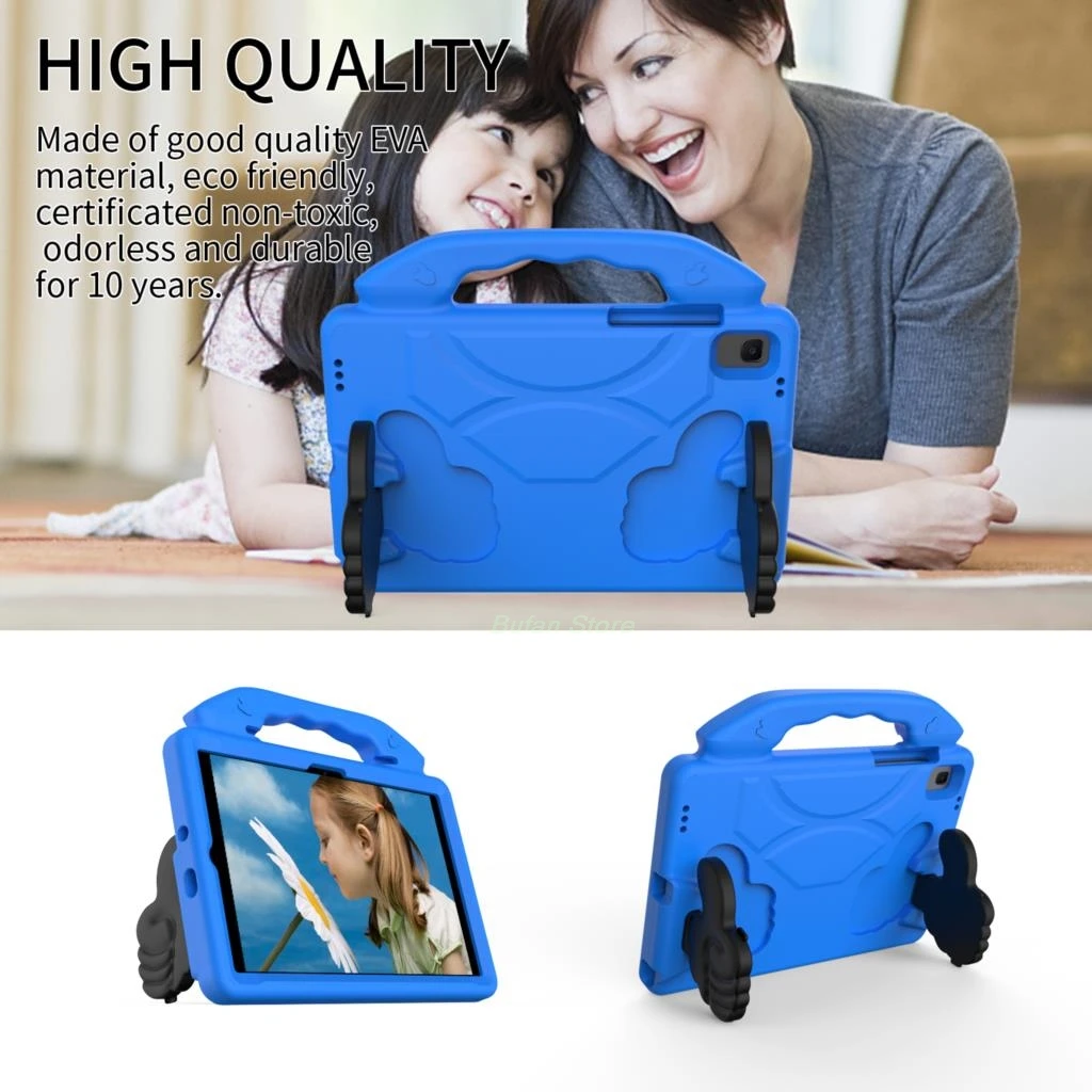 Pokrowiec na Tablet dla dzieci Hoesje Voor Samsung Galaxy Tab A9 Plus S9 A8 10.5 2021 SM-X200 X205 A7 10.4 T500 T505 LiteSM-T220 S6 Lite 10.4