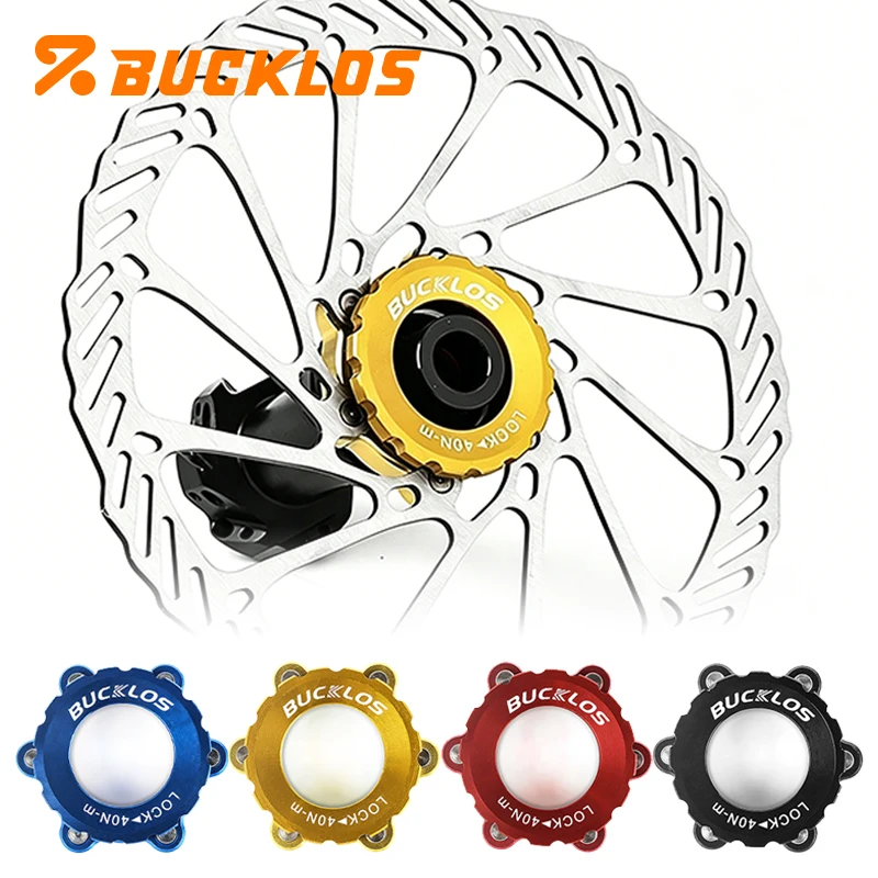 BUCKLOS Bicycle CenterLock To 6-hole Rotor Lock Ring Adapter for MTB Road Bike Disc Brake Rotor Aluminum Alloy Disc Adapter