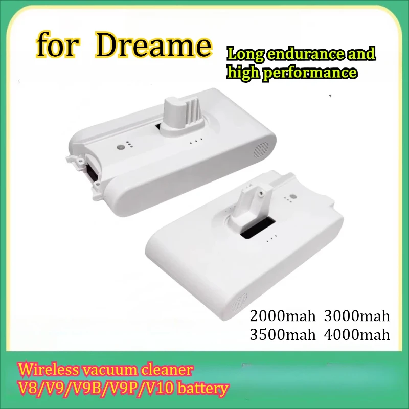 

Аккумулятор 4000 мАч для беспроводных ручных пылесосов Dreame V8/V9/V9B/V9P/V10, совместимый с пылесосом Q9