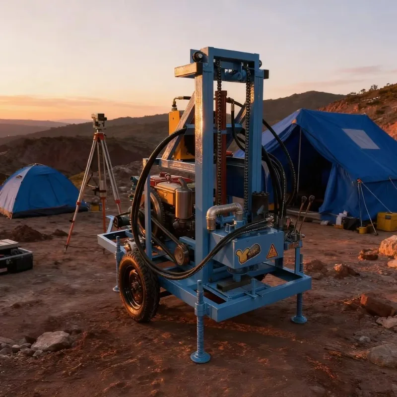 Groothandel Rotary Power Head 150m 200m Waterput Boren Rig Met Modderpomp Self Drive Mini Waterput boorgat Boormachine