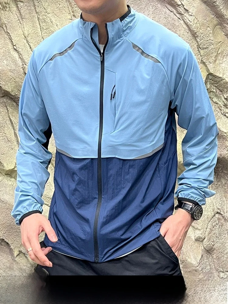 

Куртка для активного отдыха серии Break Wind с лазерной перфорацией подмышками, светоотражающая, быстросохнущая, дышащая, молодежная, модная, из нейлона и спандекса