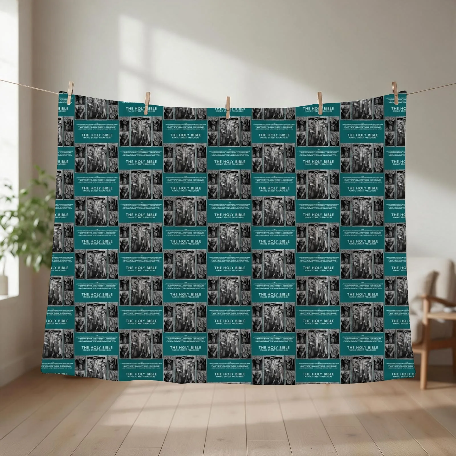 Manic Street Preachers Holy Bible Alt Cover Throw Blanket Furrys Furry for winter Decorative Sofas Blankets