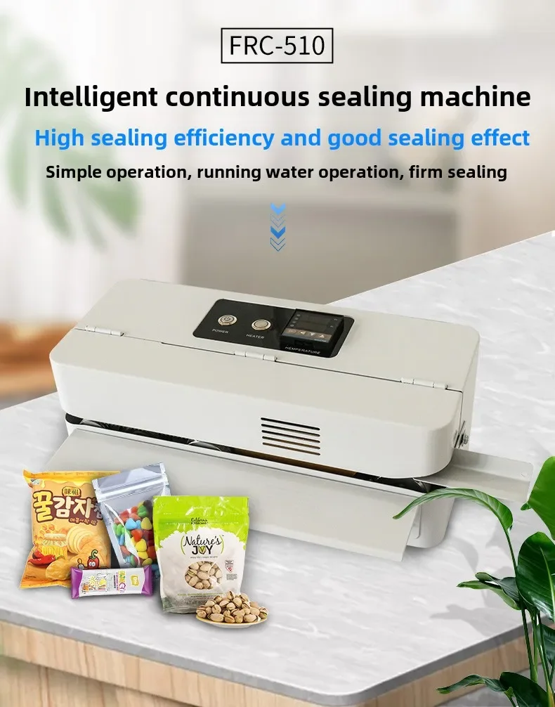 Machine de scellage continue automatique, peut imprimer la date