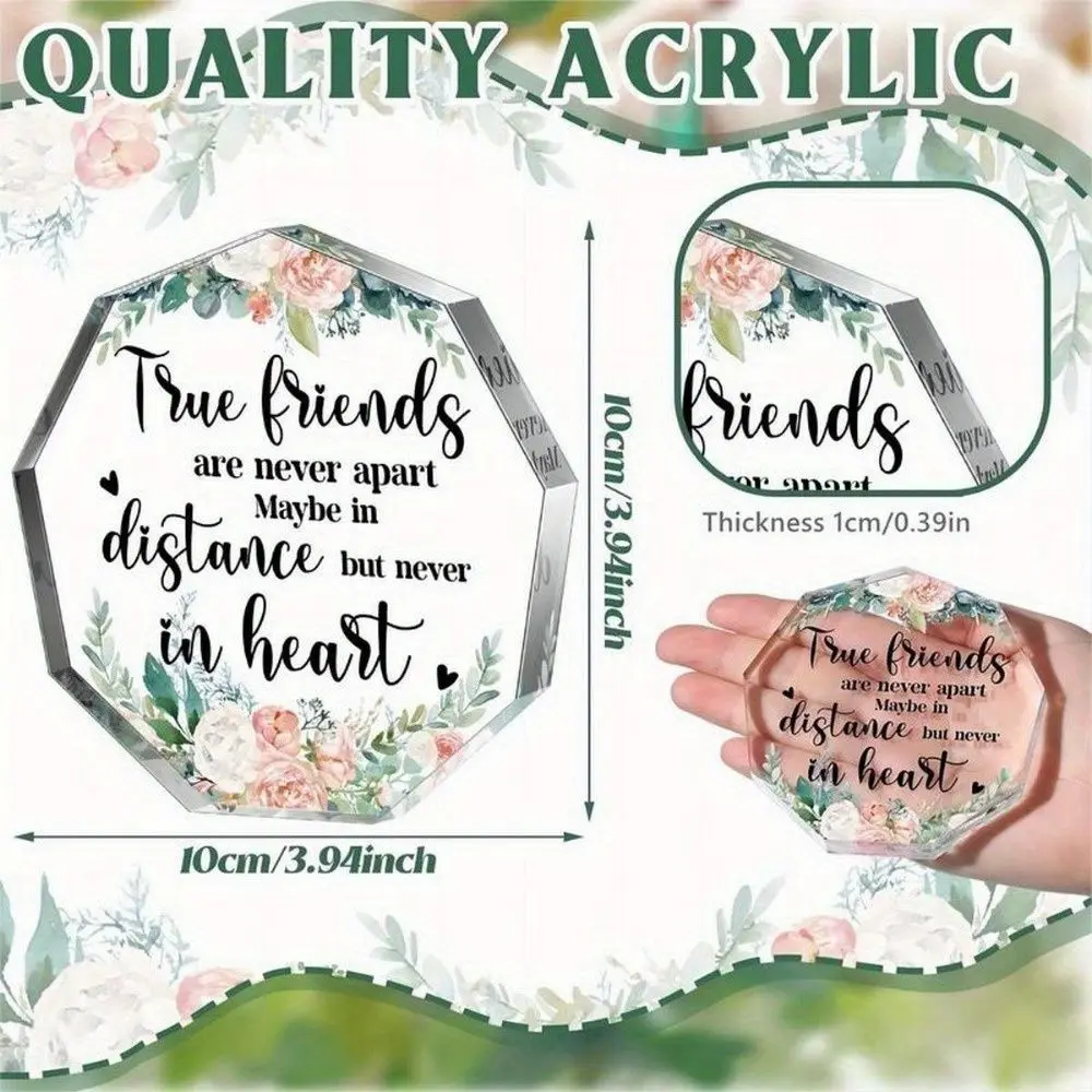 Friendship gift for friends, birthday gift for friends, farewell gift for friends, retirement gift for colleagues, heart-shaped souvenir decoration for friendship