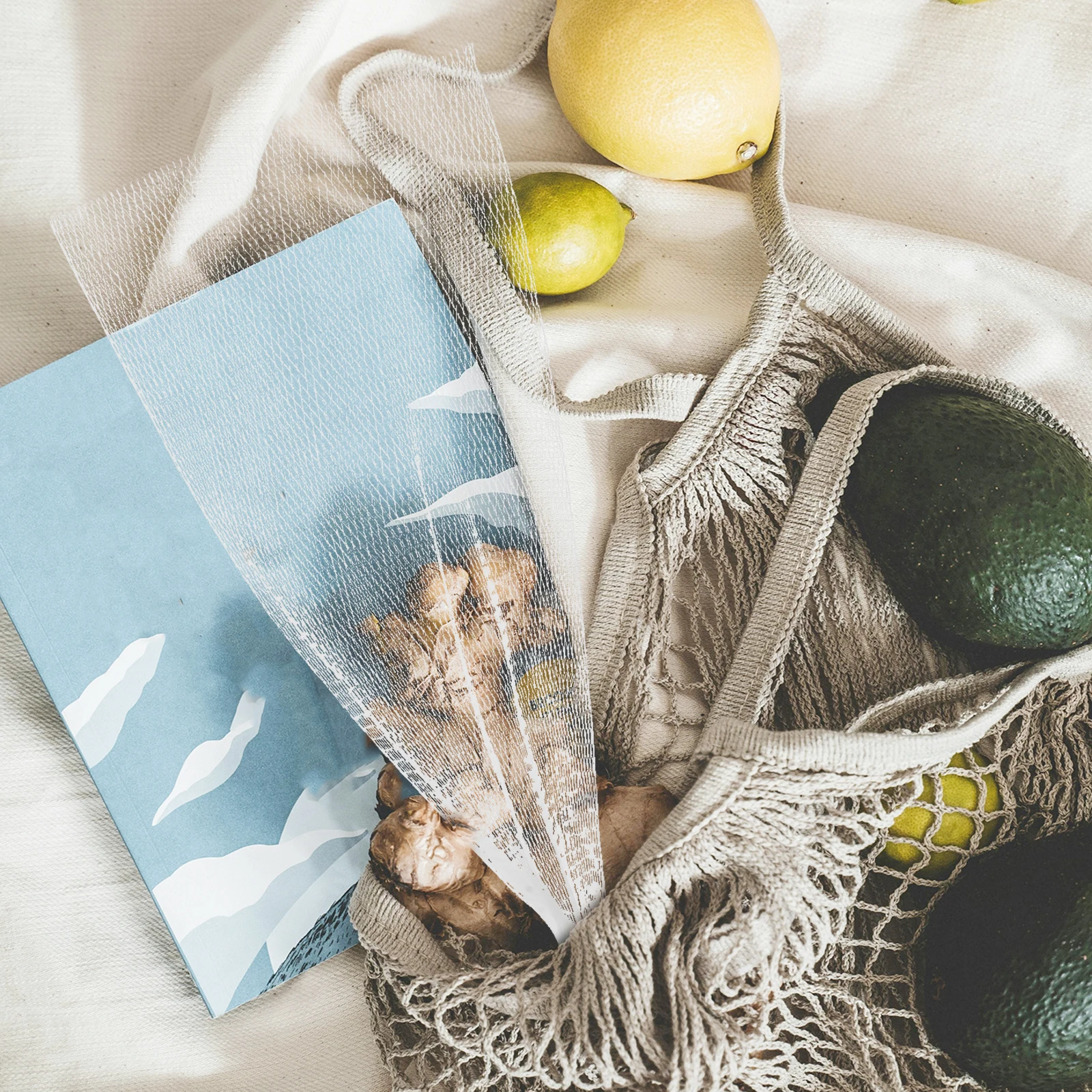 

100Pcs Reusable Garlic Ginger Mesh Pouches Breathable Storage Bags Multiuse Produce Sacks Large Capacity Kitchen Supermarket