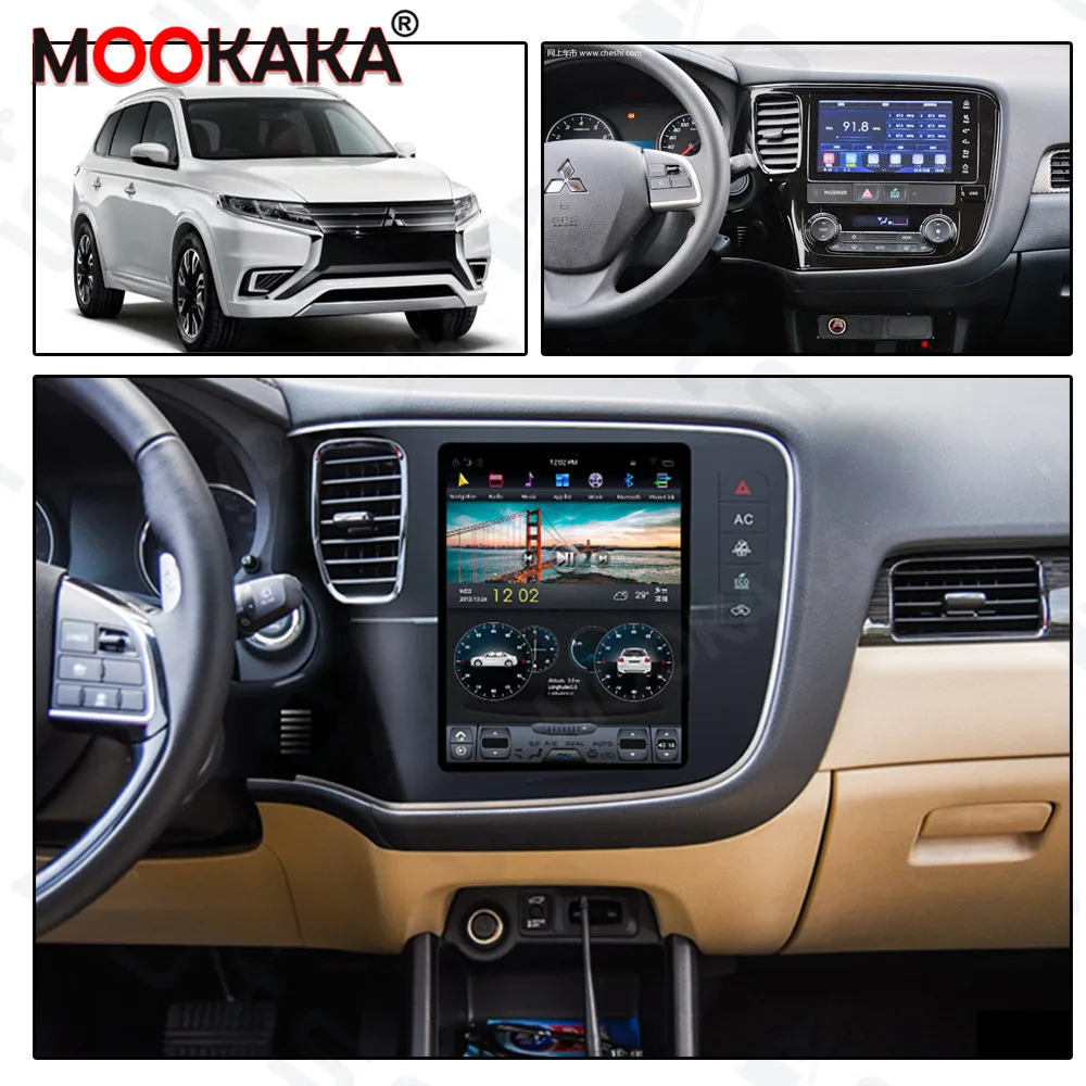Android Vetical Screen Radio For MITSUBISHI ASX RVR Outlander 2014-2018 Car Multimedia Player Auto Audio DSP Stereo Carplay