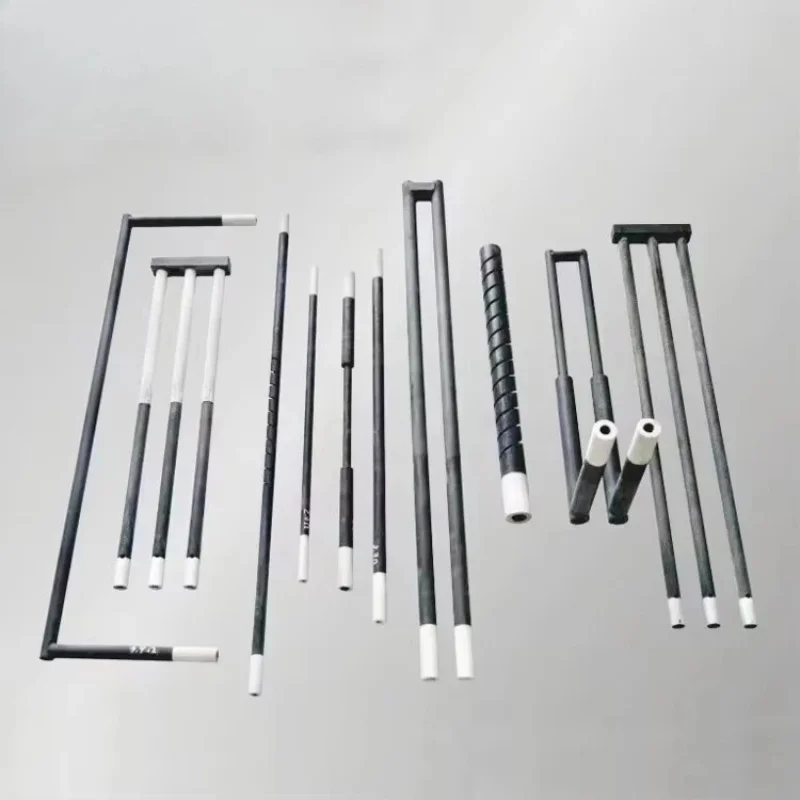 Cheap Price Industrial Electric 1600C Single Double Spiral Sic Rod Silicone Carbide Heating Element For Muffle Furnace