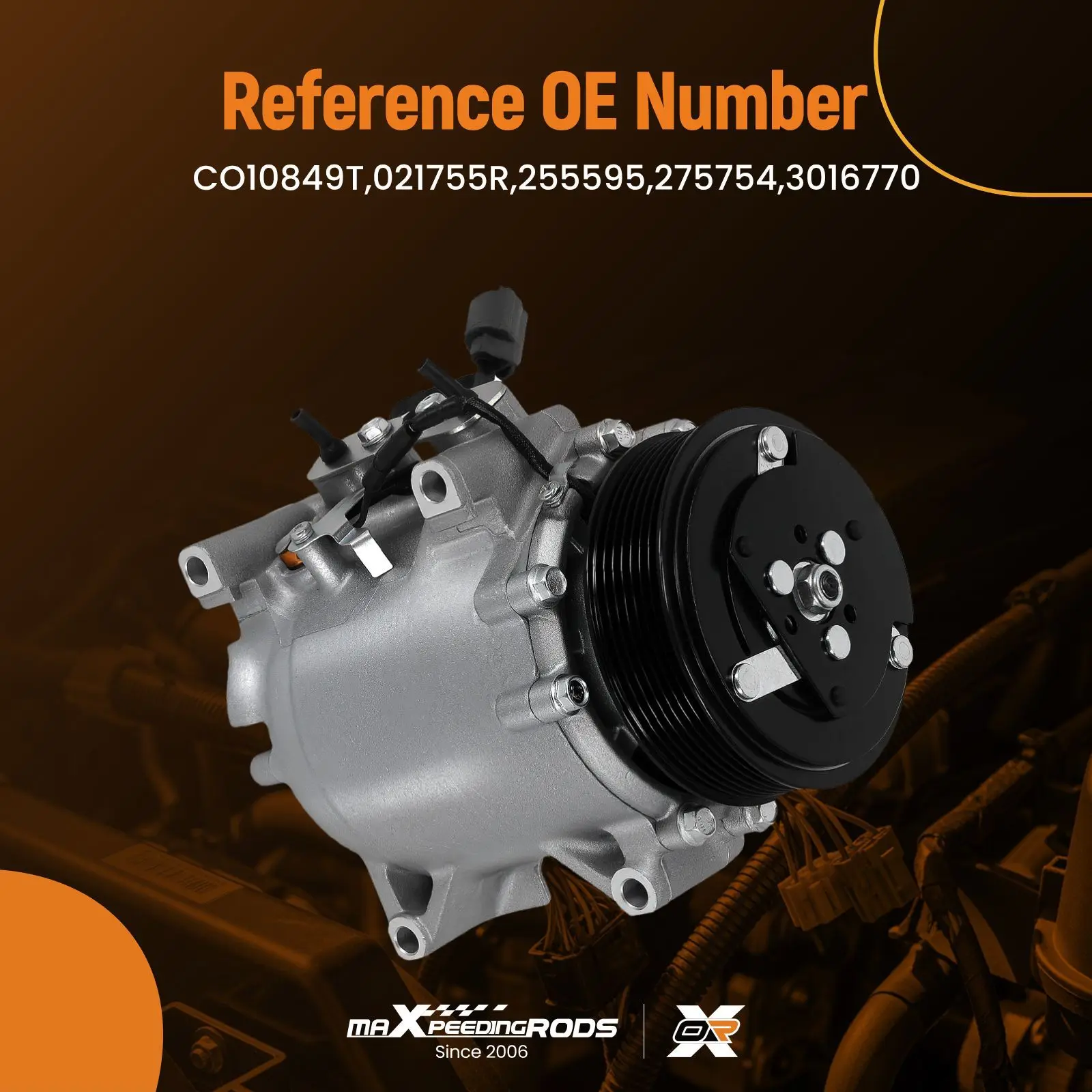 

A/C Compressor For Acura TSX 2004-2008 HS-110R 7 Pulley Groove CO10849T PAG100 New