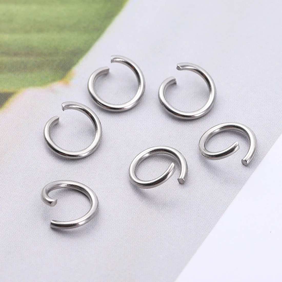 100pcs/Lot Stainless Steel Open Jump Rings Split Rings Connectors for Diy Jewelry Making Accessories Wholesale Findings