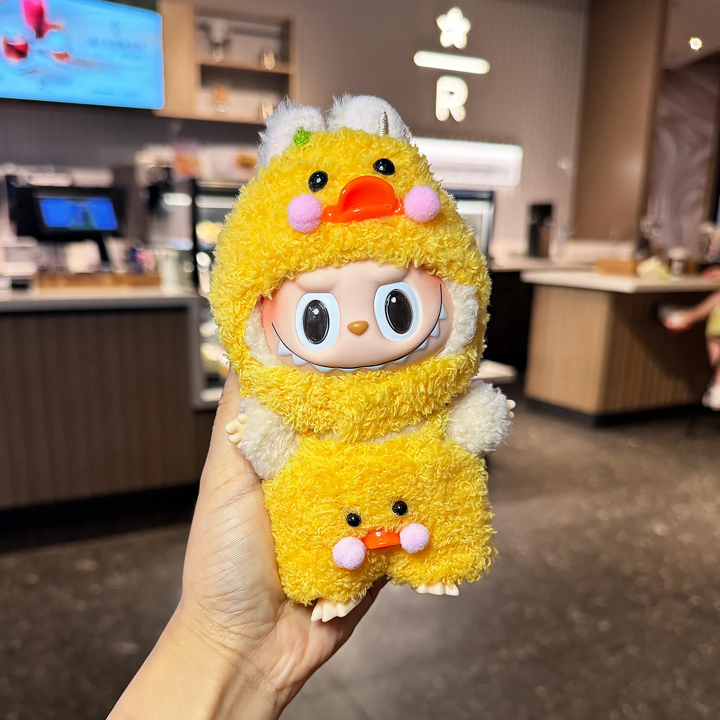 

For labubu clothes only clothes no dolls Little Yellow Duck Baby Clothes 1st 2nd and 3rd Generation Labu Doll Clothing Trends