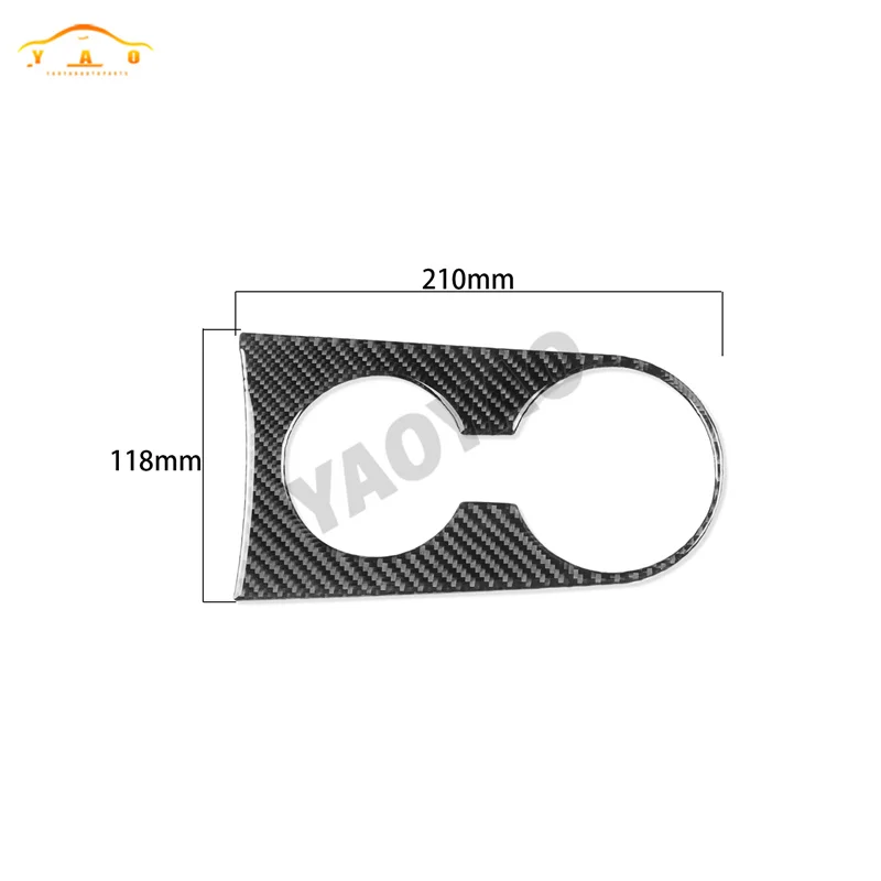 Car Sticker For Hyundai Veloster 2019-2023 Carbon Fiber Car Rear Water Cup Holder Trim Cover Sticker Car Accessories