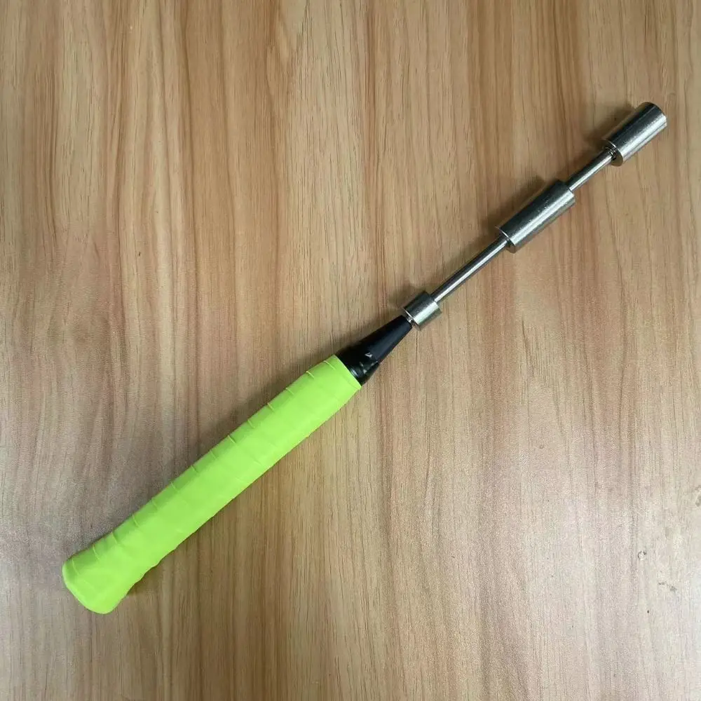 

Adjustable Weight Racket Swing Trainer Removable Stainless Steel Badminton Training Stick Swing Pole Finger Wrist