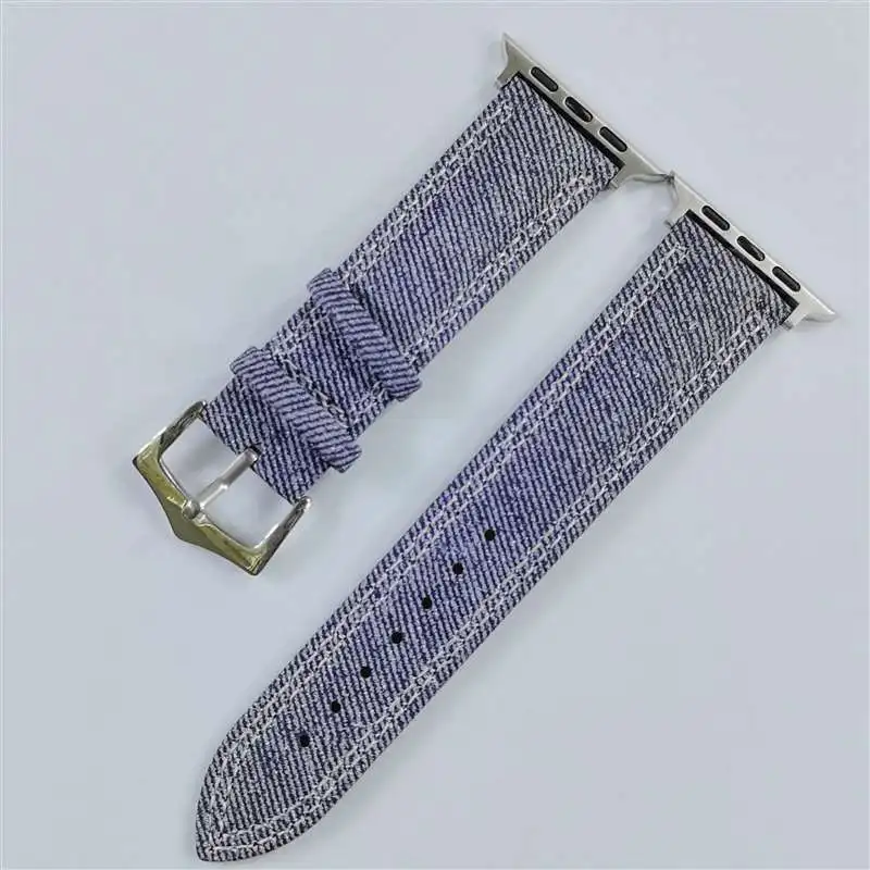 Correa de nailon + piel de vaca para Apple Watch Ultra 2 Band S10 46mm 42mm 45mm 40mm 41mm 44mm correa para iWatch Series 9 8 7 6