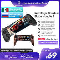 New Redmagic Shadow Blade Gamepad 2 Black Textured Soft Rubber Grips Type-C Phone Controller for Red Magic 9 Pro Gamepad Android