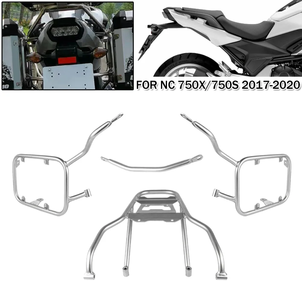 

Motorcycle Panniers Rack For Honda NC750X NC750S 2017 2018 2019 2020 NC 750X/S Rear Top Case Luggage Saddlebag Bracket Support