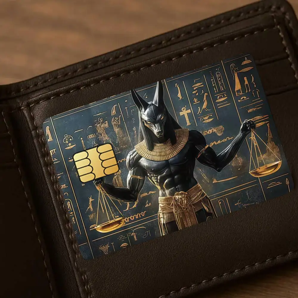 Anubis Credit Card Stickers For Bank Card Bus Metro Cards Waterproof Anti-Scratch Gift 4PCS