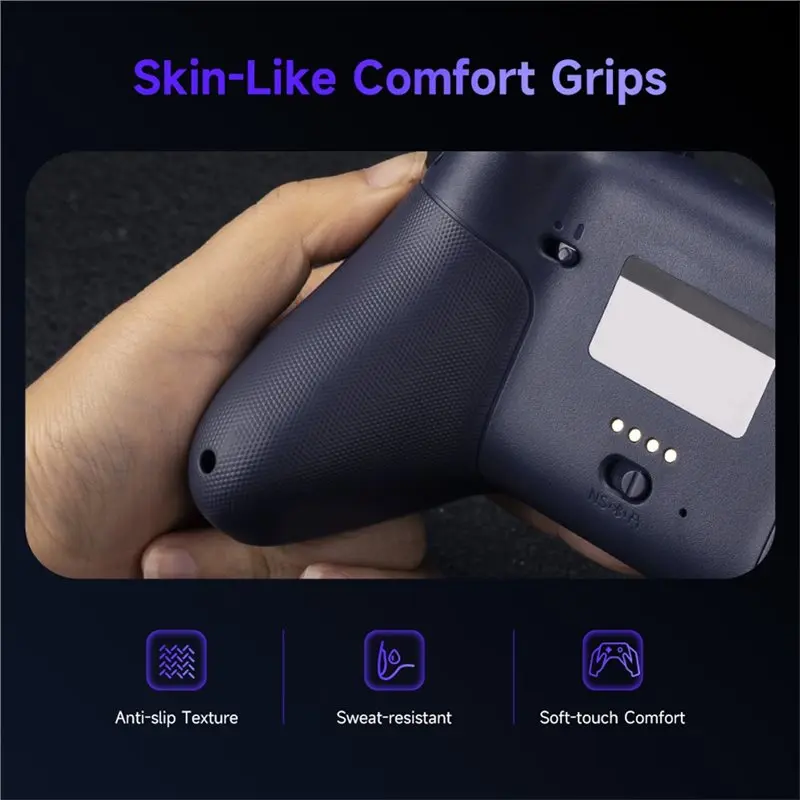 Y44A X05 Pro Wireless Gamepad Gaming Controller for PC Switch Android Phone Steam Smart TV Dual Rumble Black