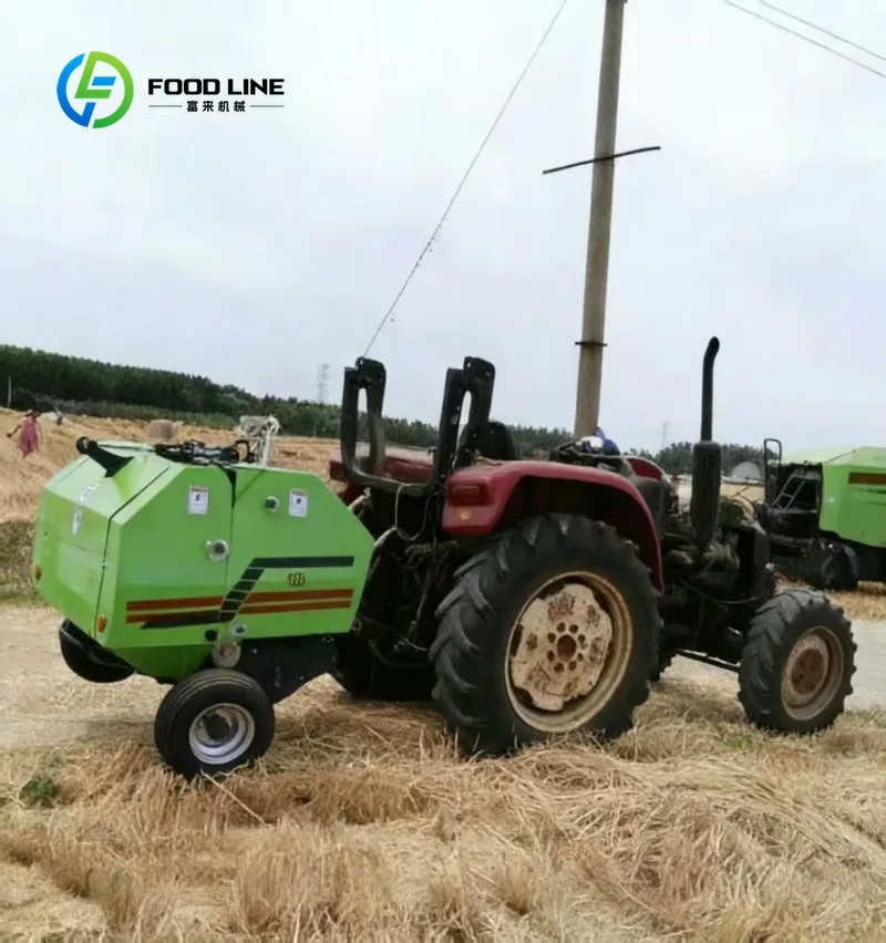 Professional Mini Round Baler with Wrapping Function for Hay and Silage Bale Packing Efficient Farm Harvesting Equipment