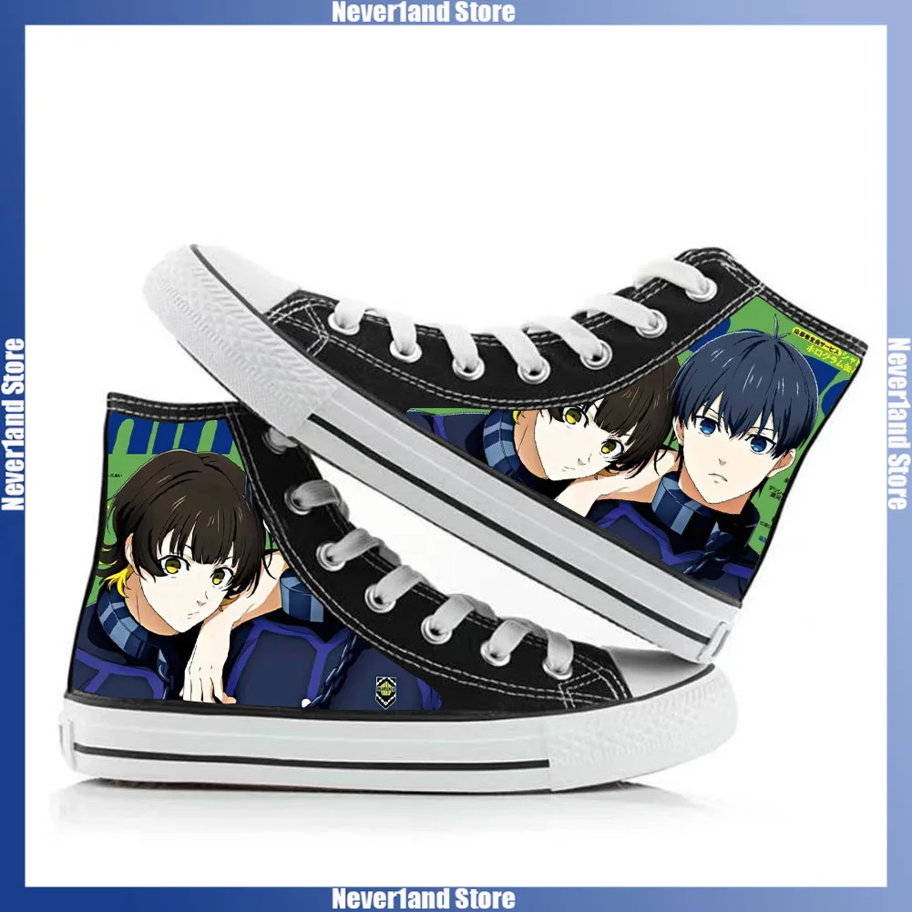 35-44 Rin Itoshi Sae Scarpe di tela Cartoon Isagi Hyoma Stampa Scarpe basse Moda Traspirante Scarpe da ginnastica alte Studenti Regalo