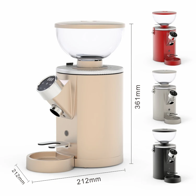 Macinacaffè Elettrico Commerciale Monodose Super Silenzioso per Chicchi di Caffè