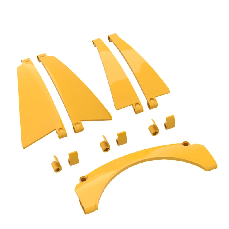 

1pcs Building Blocks 4427 89679 4527+5426 4446+4443 Small Particle MOC 15x2x6 Dome Wheel Eyebrow Tech Sports Car Fenders DIY P1