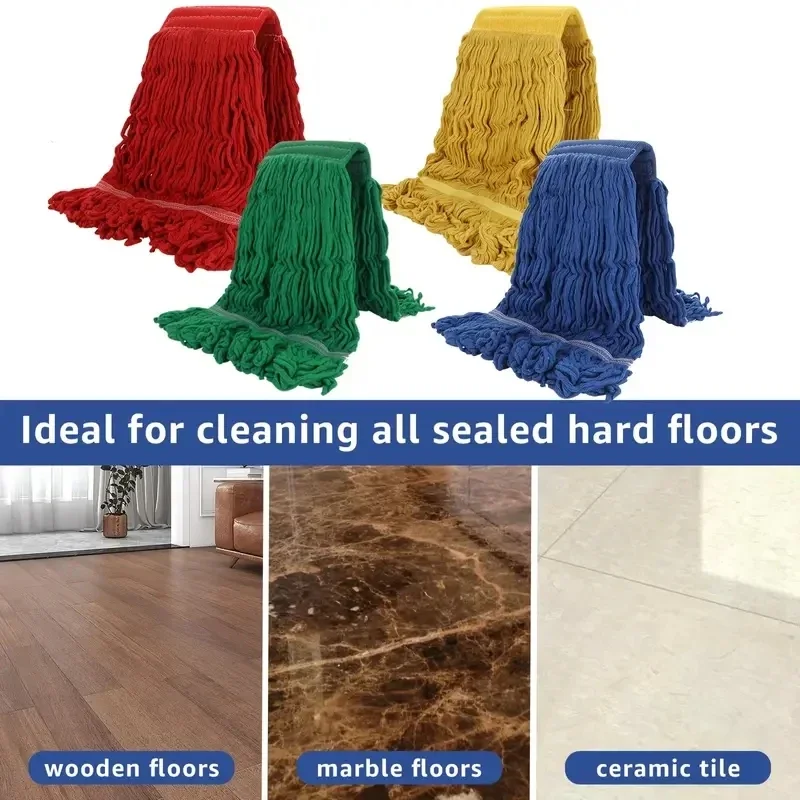 Premium 1Pcs Commercial Mop Head Heavy Duty Commercial industrialMop String Mop Head Replacement String Mop Replacement HeadMop